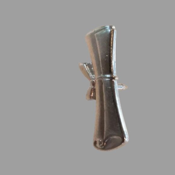 2 Lapel Pin Tie Tacks Cub Scouts Scientist Scope Award And Grad Diploma Scroll - Picture 6 of 8